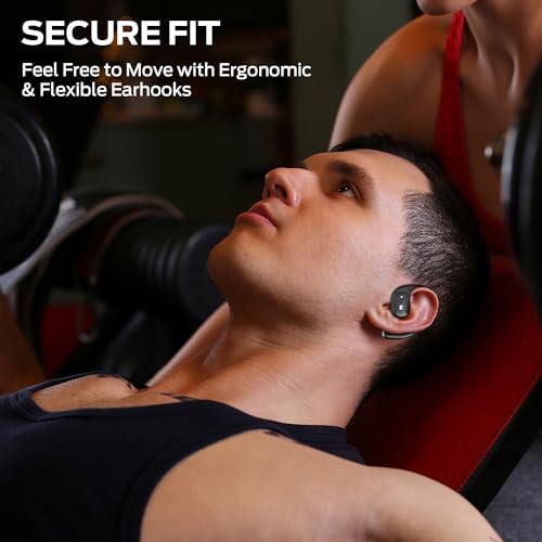 Monster Open Ear AC317 Headphones, Wireless Headphones with Premium Stereo, Bluetooth 5.4, 24H Playback, Crystal Clear Calls, USB-C Charging, Touch Control, Sweat Resistant Open Ear Wireless Earbuds
