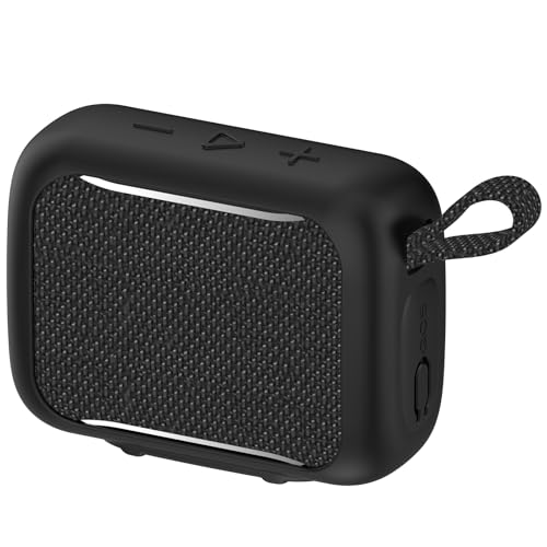2Pack Silicone Case Compatible with JBL GO5 Bluetooth Speaker Shockproof Protective Cover, Soft Anti-Scratch Sleeve (2Black) - color: 2Black