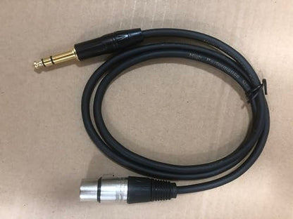 XLR Female to 1/4 Inch (6.35mm) TRS Jack Lead Balanced Signal Interconnect Cable,XLR to Quarter inch Patch Cable for Speaker (6.6, feet)
