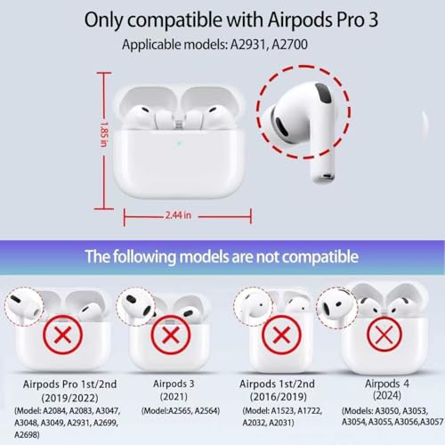 Football Case for Apple AirPods Pro 3, Fits 2025 Charging Case A3122, Cute PU Leather Cover with Keychain, Brown - color: (Russian-05), size: Compatible with Airpods Pro 3(Model A2700/A2931)