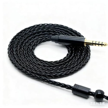 8Core MMCX Balanced 4.4mm Silver Plated Copper Earphone Cable,MMCX Upgrade Cable for Shure SE315 425 535 UE900 Earphones