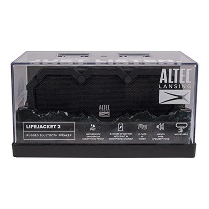 Altec Lansing LifeJacket - Waterproof Bluetooth Speaker, Wireless & Portable Speaker for Travel & Outdoor Use, 30 Hour Playtime & 50 Foot Range, Black - color: Black