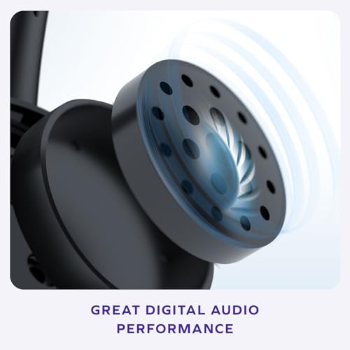 CREATIVE HS-230 USB & 3.5mm On-Ear Headset with Noise Cancelling Microphone, Built-in Mute/Volume Control, Plug and Play for Video Conferencing