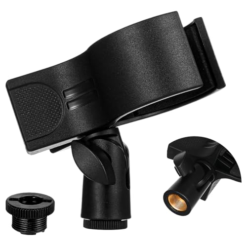 Large microphone clip for mic stand, 180° Adjustable Microphones Holder