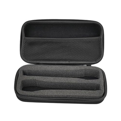 Microphone Storage Bag EVA Protective Case, Wireless Microphone Storage Box, Dual Mic Bag Hard Carrying Case for Outdoor Travel Use