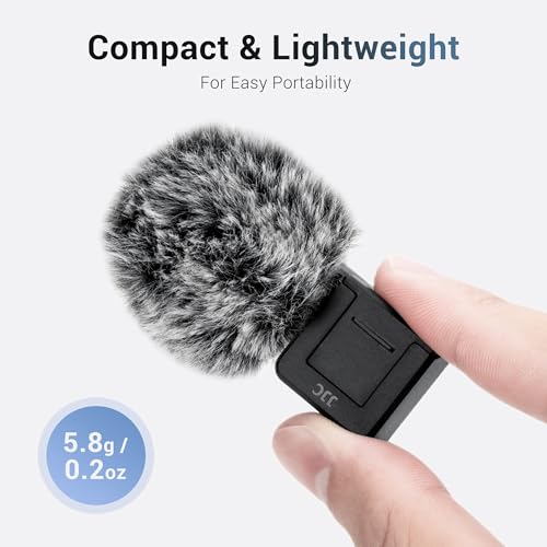 Cold Shoe Wind Muff Furry Windshield & LED Light Flash Attachment for Sony ZV-E10 II ZVE10 ZV-1F ZV1F ZV-1 II ZV1 ZV-E1 ZVE1 Vlog Cameras, Black Color
