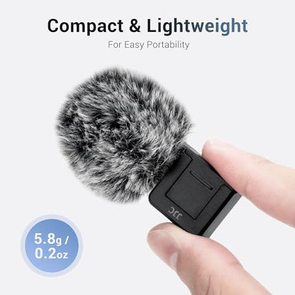 Cold Shoe Wind Muff Furry Windshield & LED Light Flash Attachment for Sony ZV-E10 II ZVE10 ZV-1F ZV1F ZV-1 II ZV1 ZV-E1 ZVE1 Vlog Cameras, Black Color