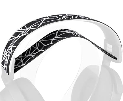SOULWIT Headband Cover for SteelSeries Arctis 7/7+/7X/7X+/7P/7P+/9/9X/Pro/Prime Gaming Headsets, Replacement Headstrap Pad Repair Part - White Line - color: White Line