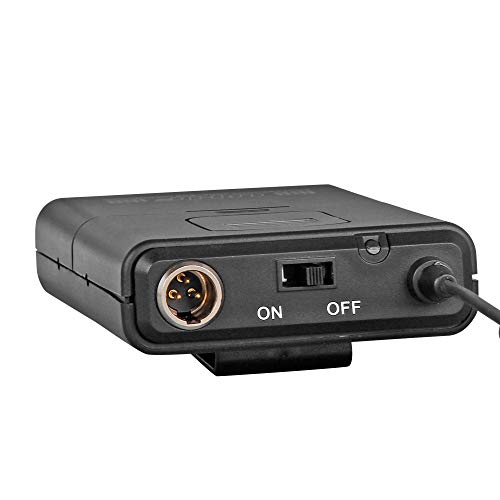 Wireless Microphone System Pro UHF 4 Channel 4 Lavalier Bodypacks 4 Lapel Mic 4 Headsets for Karaoke System Church Speaking Conference Wedding Party