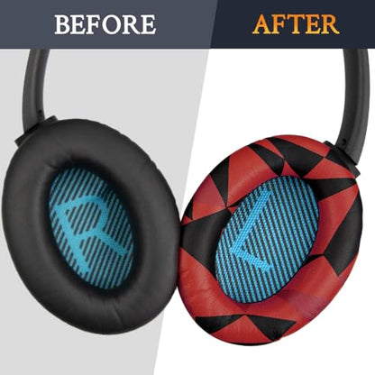SoloWIT Earpads for Bose Headphones - Red Storm - color: Red Storm