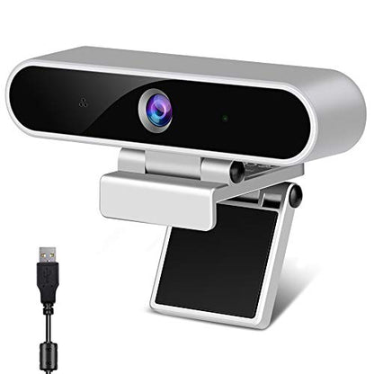Webcam with Microphone,Camera for Computer Desktop 1080P HD Webcam,Plug and Play USB Webcam for Laptop Flexible Rotatable Clip and Tripod,Privacy Cover for Video Calling Recording Conferencing
