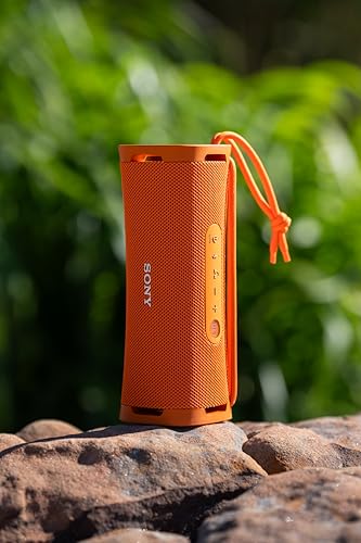 Sony ULT Field 1 Wireless Bluetooth Portable Waterproof Speaker, Orange | 12 Hr Battery, IP67 Rated Waterproof, Dustproof, Shockproof Rustproof, Detachable Strap, Hands-free Calling, Enhanced Bass - color: Orange, style: ULT Field 1