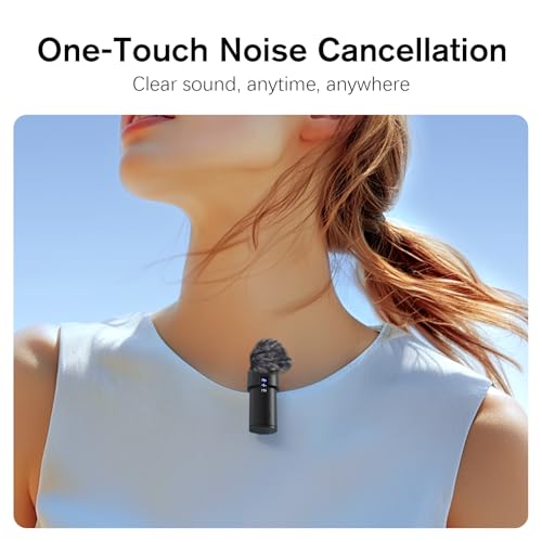 Wireless Lavalier Microphone Kit, Lightning & USB-C Receivers, 22H | Mini Mic for iPhone/Android/iPad with Noise Reduction, 22H Battery, 131ft Range, Lapel Microphone for Video Recording, Vlog
