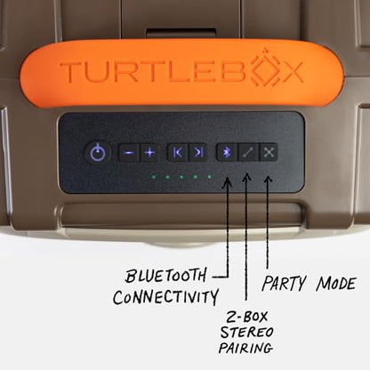 Turtlebox Original Gen 3 Outdoor Bluetooth Speaker, Waterproof, Delta - color: Delta