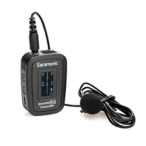 Saramonic Advanced 2.4GHz Wireless Clip-On Microphone System with Lavalier & Dual-Channel Lightning Receiver for Apple iPhone & iPad (BLINK500PROB3)