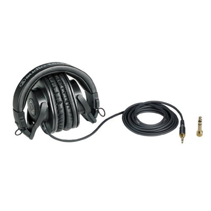 Audio-Technica ATH-M30x Professional Studio Monitor Headphones (Renewed)