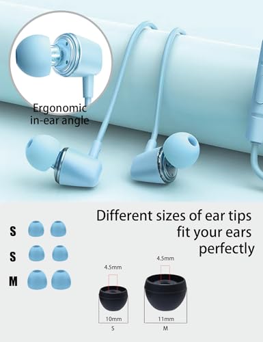 Teens Wired Earbuds with Case, 3.5mm Headphones for School, Floral Fiesta - color: Floral Fiesta