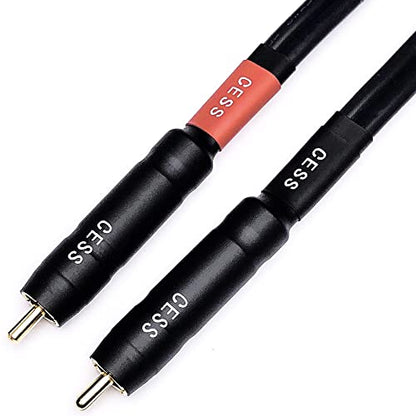CNCESS RCA to Banana Plug Silicone Wire Speaker Cable (12AWG, 6 Feet) - size: 12AWG 6 Feet
