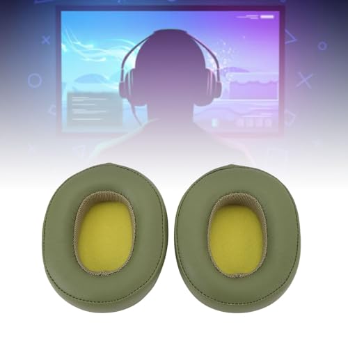Replacement Ear Pads, Memory Foam Cushions for Over-Ear Headphones, Compatible with Crusher 3.0, Evo ANC Headphones, Breathable Velour Ear Cushions