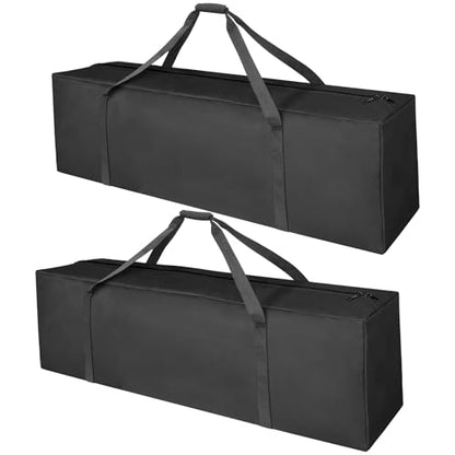 COOLBEBE 2 Pack 52" Sports Duffle Bag - 160L Extra Large Travel Luggage Bag | Upgrade 2-way Lockable Zippers, Sturdy & Water Resistant Long Duffle Bag for Tent Pole Camping Moving (Black 52inch) - size: 52" x 12" x 16" 2Pack