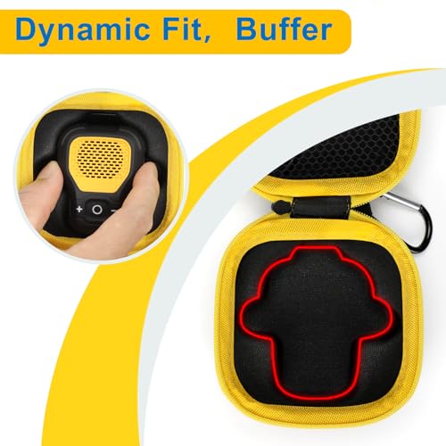 Storage Hard Case Compatible with DeWALT Bluetooth Speaker, Magnetic Clip-On Wireless Portable Mini Speaker Storage Holder Bag - Box Only
