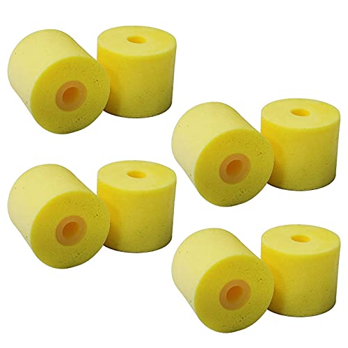 Earbuds Eartips for Shure SSE110 SE112 SE115 SE210 SE215 SE310 SE315 SE420 SE425 SE530 SE535 SE846 E3C E4C E5C i3C in-Ear Earphones Headsets Replacement Yellow Memory Foam Ear Tips Buds 8PCS