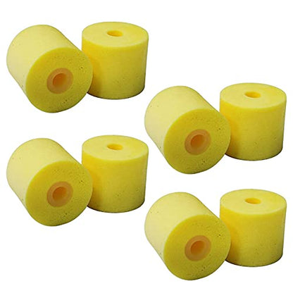 Earbuds Eartips for Shure SSE110 SE112 SE115 SE210 SE215 SE310 SE315 SE420 SE425 SE530 SE535 SE846 E3C E4C E5C i3C in-Ear Earphones Headsets Replacement Yellow Memory Foam Ear Tips Buds 8PCS