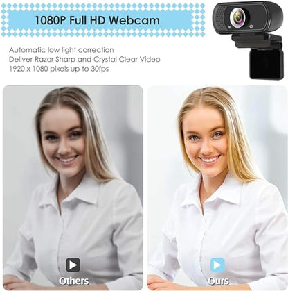 USB C Webcam for Switch 2 / PC: 1080P HD Web Cam with Mic,Computer Camera - style: USB-C Webcam with Cover & Tripod