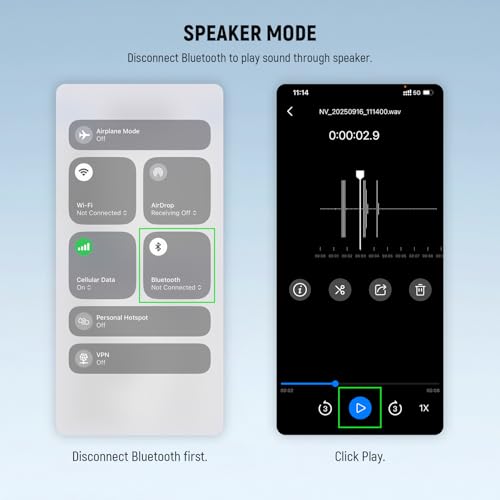 NEEWER KM23B Wireless Lavalier Microphone Bluetooth App Control, Compatible with iPhone Android Phone 8Hrs Battery Vocal Enhancement Noise Cancellation Volume Adjustment Low Cut for Streaming Vlogging
