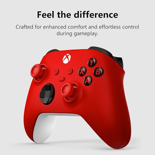 XBOX Wireless Gaming Controller | Pulse Red | Consoles, PCs, TVs, mobile, and more | Textured Grip | Wireless, Bluetooth, USB-C Connectivity - style: Pulse Red