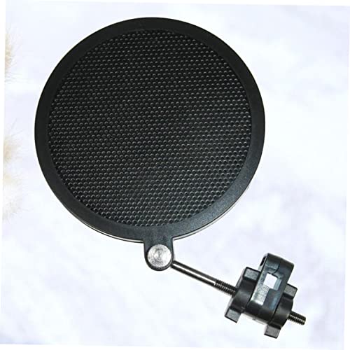 Microphone Mic Filter Double Layer Iron Net Shield Black