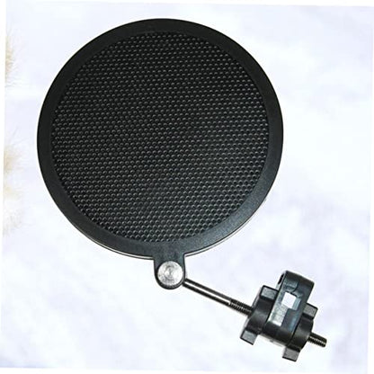 Microphone Mic Filter Double Layer Iron Net Shield Black