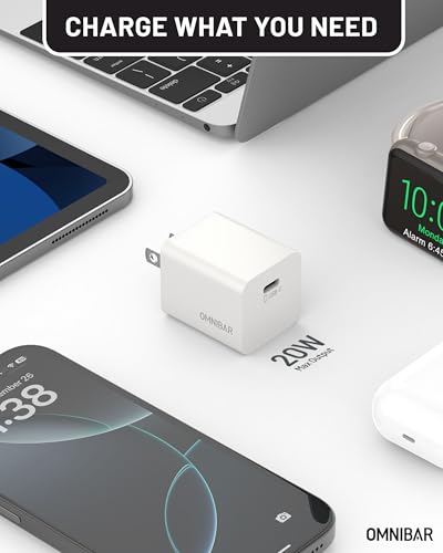 iPhone 17/16 Charger, 2-Pack 20W GaN PD 3.0 PPS Fast USB C Charger | Pocket-Friendly, Travel-Ready Design, PD Fast Charging, for iPhone 17/16/15, Galaxy S26/S25, Pixel 10/9, Speakers & Earbuds - color: 20W White
