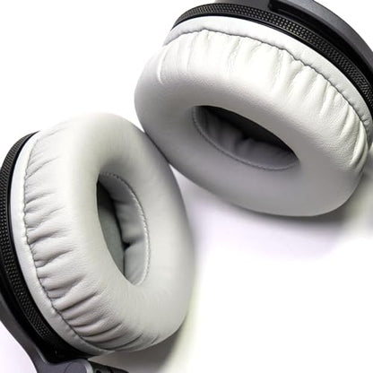 Soft Protein Leather Ear Pads for Pioneer HDJ CUE1 Cue One, HDJ500 DJ Headphone (Grey) - color: Grey
