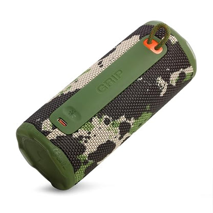 JBL Grip Portable Bluetooth Speaker, Waterproof, Ambient Light - Squad | Up to 14 Hr Playtime, AI Sound Boost, IP68 Waterproof And Dustproof, Drop-Proof, App Control, Ideal For Outdoor And Travel - color: Squad