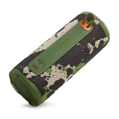 JBL Grip Portable Bluetooth Speaker, Waterproof, Ambient Light - Squad | Up to 14 Hr Playtime, AI Sound Boost, IP68 Waterproof And Dustproof, Drop-Proof, App Control, Ideal For Outdoor And Travel - color: Squad