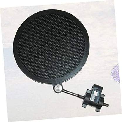 Microphone Mic Filter Double Layer Iron Net Shield Black