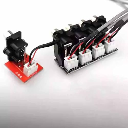 Signal Switch Board Audio Input Source Selector Switching RCA Stereo Source DIY Assembled Board Compact Design Rotary Knob Suitable for