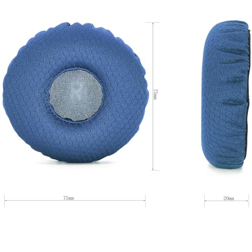 Earpads Cushions and Headband Pad Replacement for JBL Tune 600 (600BTNC), 660 (660NC), 670 (670NC) Headphones Headset Ear Pads Cover with Comfortable Mesh and Fabric Memory Foam, Blue