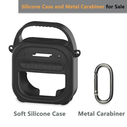 Silicone Cover Case for Bose SoundLink Micro 2 Bluetooth Speaker, Black - color: Black Case