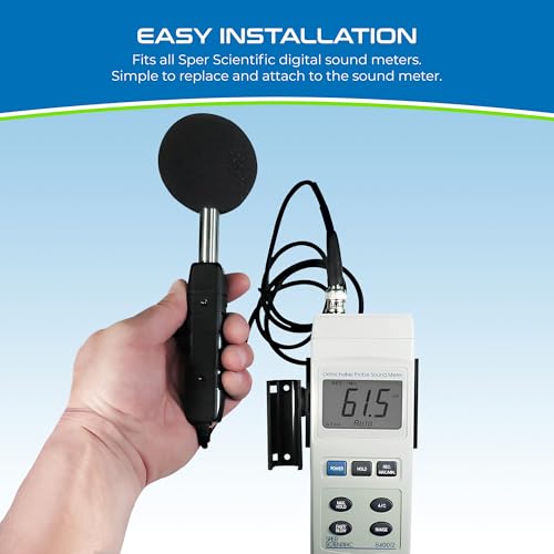 Sper Scientific Replacement Wind Screen for Sound Meter 840091 – Sound Neutral, Highly Porous Foam, Reduces Wind & Environmental Noise, Fits All Sper Scientific Digital Sound Meters - 2 pc