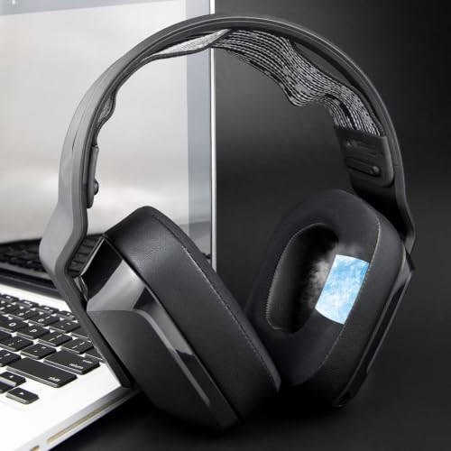 SOULWIT Cooling Gel Earpads Replacement for Logitech G733/G535/G335 Lightspeed Wireless Gaming Headset, Ear Pads Cushions with Comfort Noise Isolation Foam - Black - color: Black