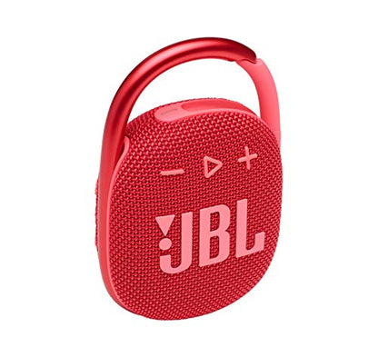 JBL Clip 4 Portable Bluetooth Speaker (Red) + Bundle with divvi! Protective Hardshell Case (Black) - color: Red
