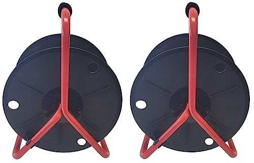 Audio2000'S ADC271C2 Two-Pack (2 Pieces) Deluxe Portable Cable Reels/Cord Reels, Total Capacity: up to 1440 feet of 6mm Cable/Cord (Capacity of Each Cable Reel: up to 720 feet of 6mm Cable/Cord)