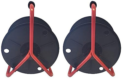 Audio2000'S ADC271C2 Two-Pack (2 Pieces) Deluxe Portable Cable Reels/Cord Reels, Total Capacity: up to 1440 feet of 6mm Cable/Cord (Capacity of Each Cable Reel: up to 720 feet of 6mm Cable/Cord)