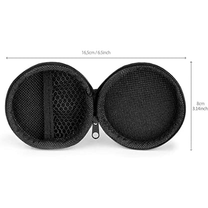 Earphone Case MAS CARNEY Headphone Earbud Hard Protective Carrying Case Bag - color: Green, style: Round