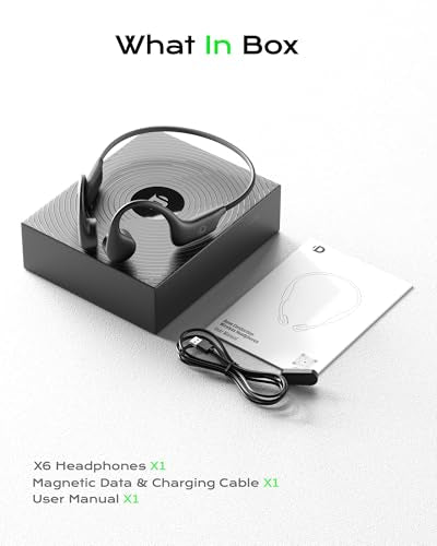 DEMICEA Open Ear Sport Headphones, Wireless Bone Conduction Earphones, Built-in 32GB MP3,with Mic, IP68, Sweat & Water Resistant, Up to 8 Hours Battery, Bluetooth 5.3,for Running,Swimming,Workouts - color: Charcoal