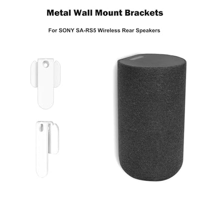 Wall Mount Bracket for Sony SA-RS5 Wireless Rear Speakers, Surround Soundbar Holder Metal Bracket Home Audio Mounting Accessories (1pc Bracket - White) - color: 1pc Bracket - White