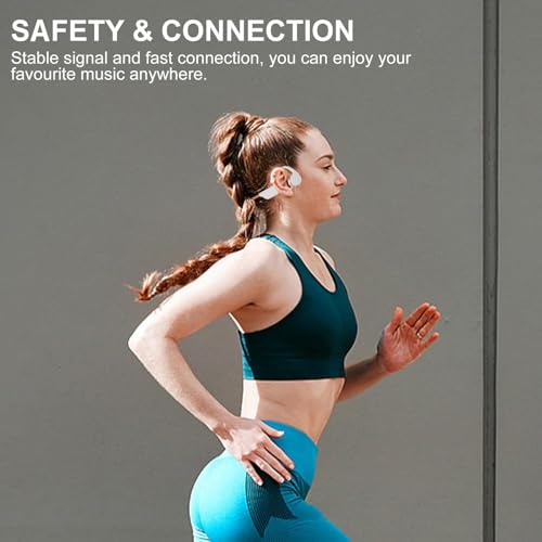 Swimming Headphones, IPX8 Waterproof Bone Conduction Headphone Wireless Underwater Earbuds with 32GB Memory for Swimming, Cycling, Marathon
