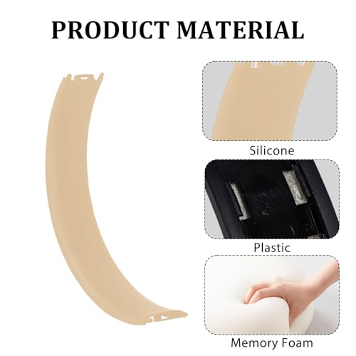 Studio3 Headband & Hinge & Cushion for Beats Studio 3 Headphone,Gray Gold | Durable Replacement Headband,Studio 3 Parts Accessories Repair Kit Set ,As Same As The OEM - color: Gray Gold